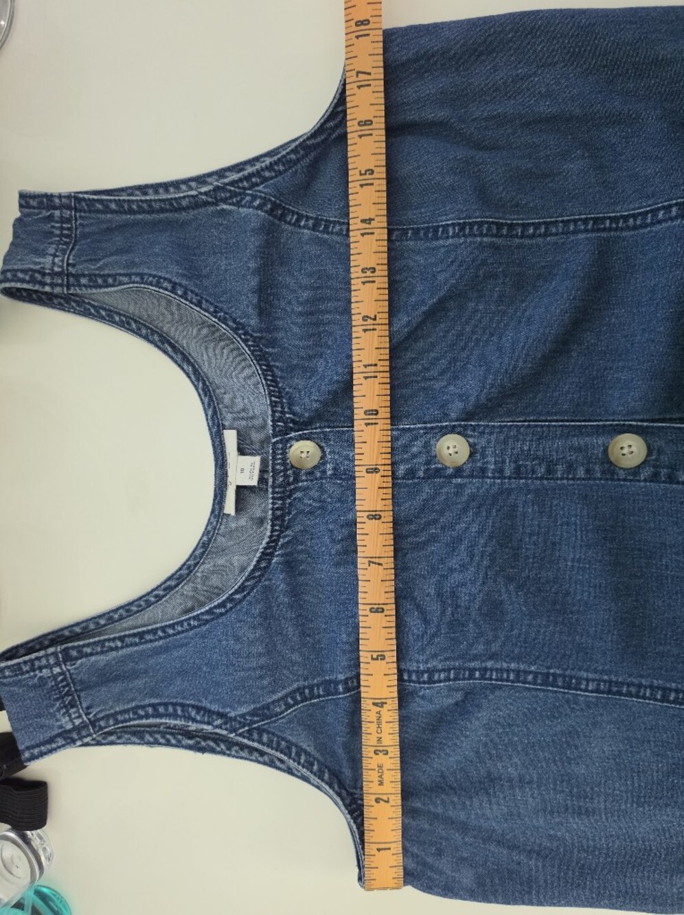 Style & Co. Blue Denim Midi Button-Front Dress - Picture 7 of 9